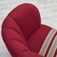 1960s, Danish 2-seater "Banana" sofa, furniture wool, oak wood legs.