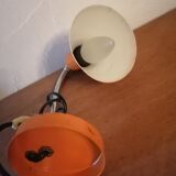 Bedside lamp articulated desk 1960 orange