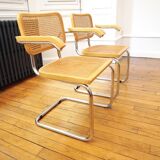 Pair of Cesca B64 armchairs by Marcel Breuer
