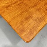 Table à manger réglable en noyer par Setona, années 1950, Tchécoslovaquie
