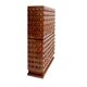 Brutalist Style Italian Dry Bar made of Wood and Glass, Drinks Cabinet