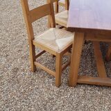 Table de ferme et 6 chaises