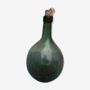 Green glass bottle