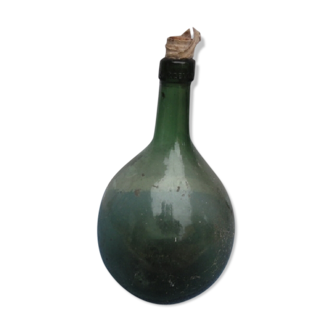 Green glass bottle