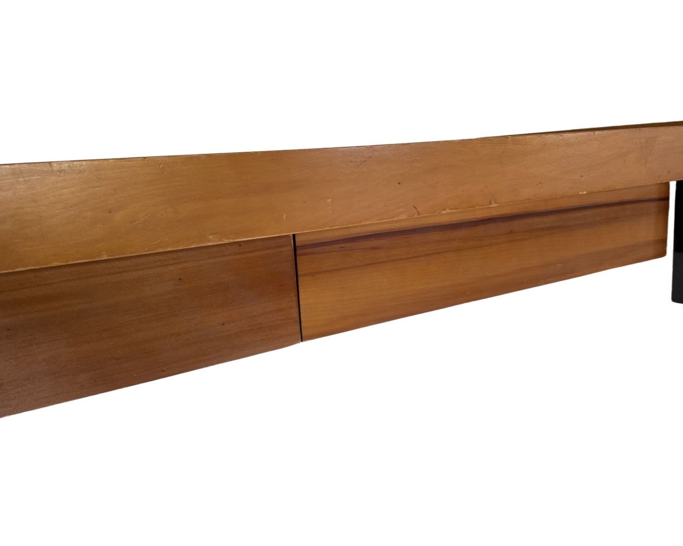 Vintage wooden daybed bed with drawers, Netherlands, 1960