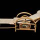 Vintage Rattan and Bamboo Chaise Longue from the 60s Italy