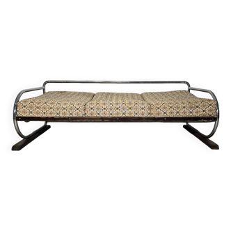 Canapé Bauhaus Chromé par Robert Slezak pour Slezak Factories, 1930s