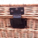 Vintage rattan trunk