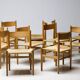 CH36 dining chair, matched, in soap-treated oak by Hans J. Wegner for Carl Hansen.