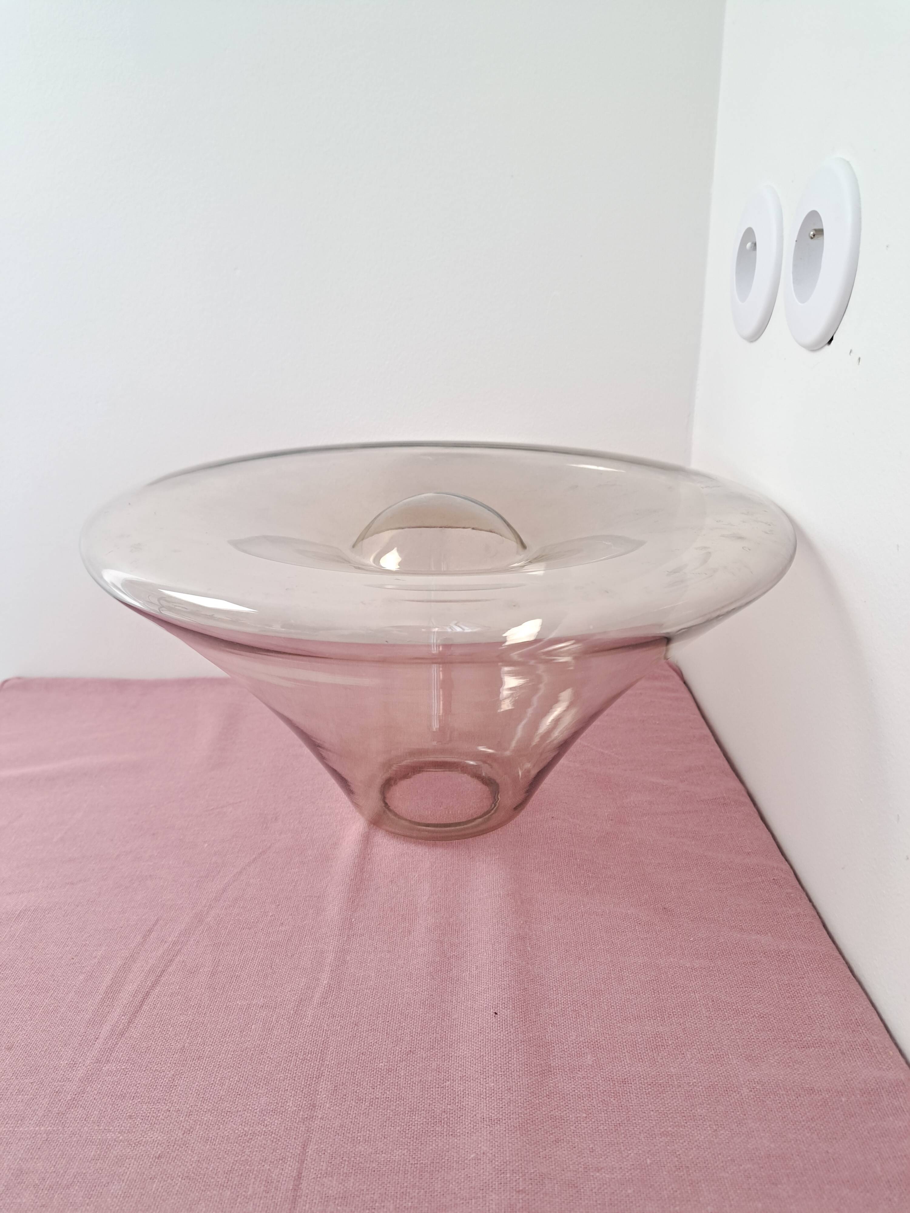 Vintage Glashütte Limburg space age pendant light