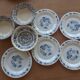 3 bowls and 5 blue plates