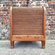 Large Art Deco curtain cabinet, antique secretary.