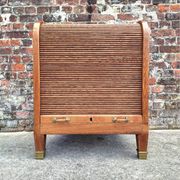 Large Art Deco curtain cabinet, antique secretary.