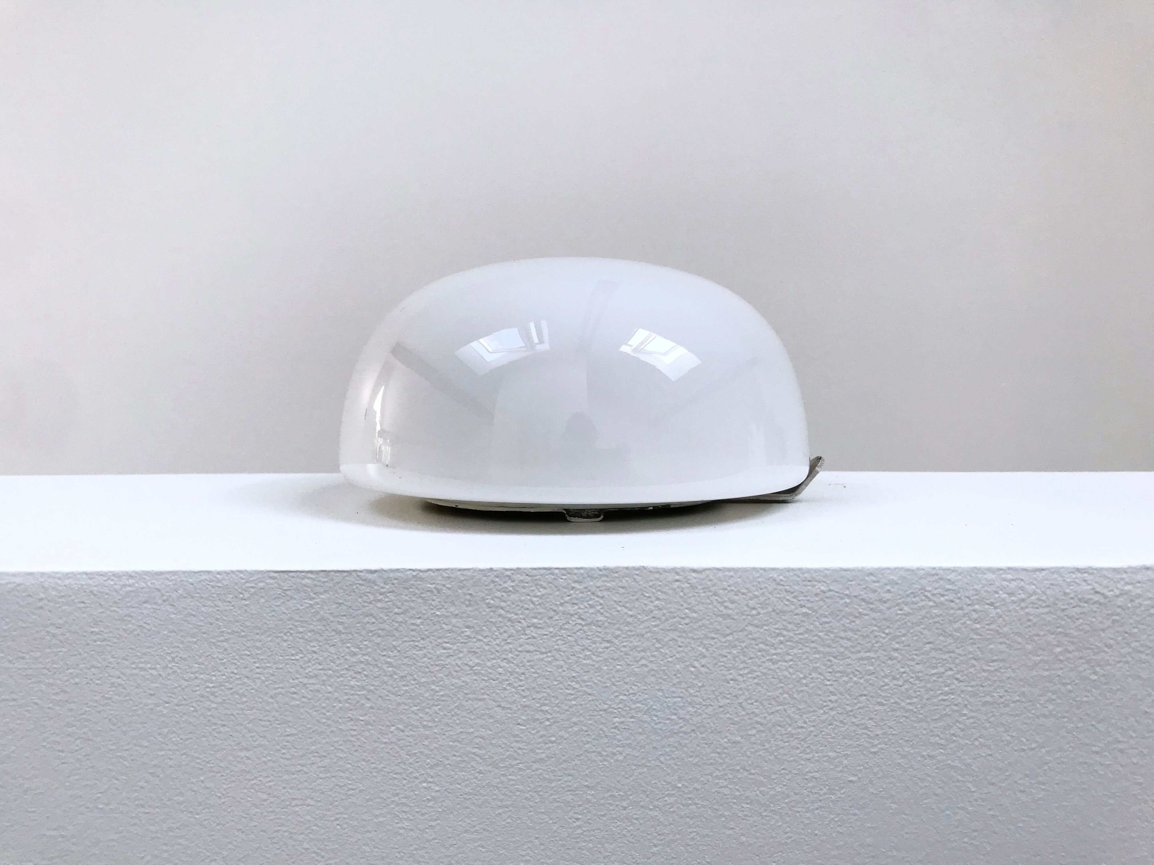 Vintage opaline round ceiling light