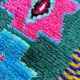 Moroccan Berber carpet vintage Boucherouite hallway