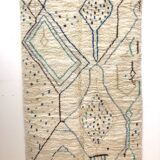 Moroccan Berber carpet Azilal with blue and green motifs 2,45x1,48m