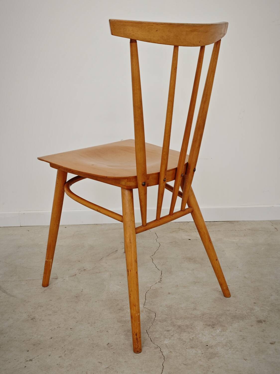 Set of 4 wooden dining chairs by Tatra Nabytok 1960