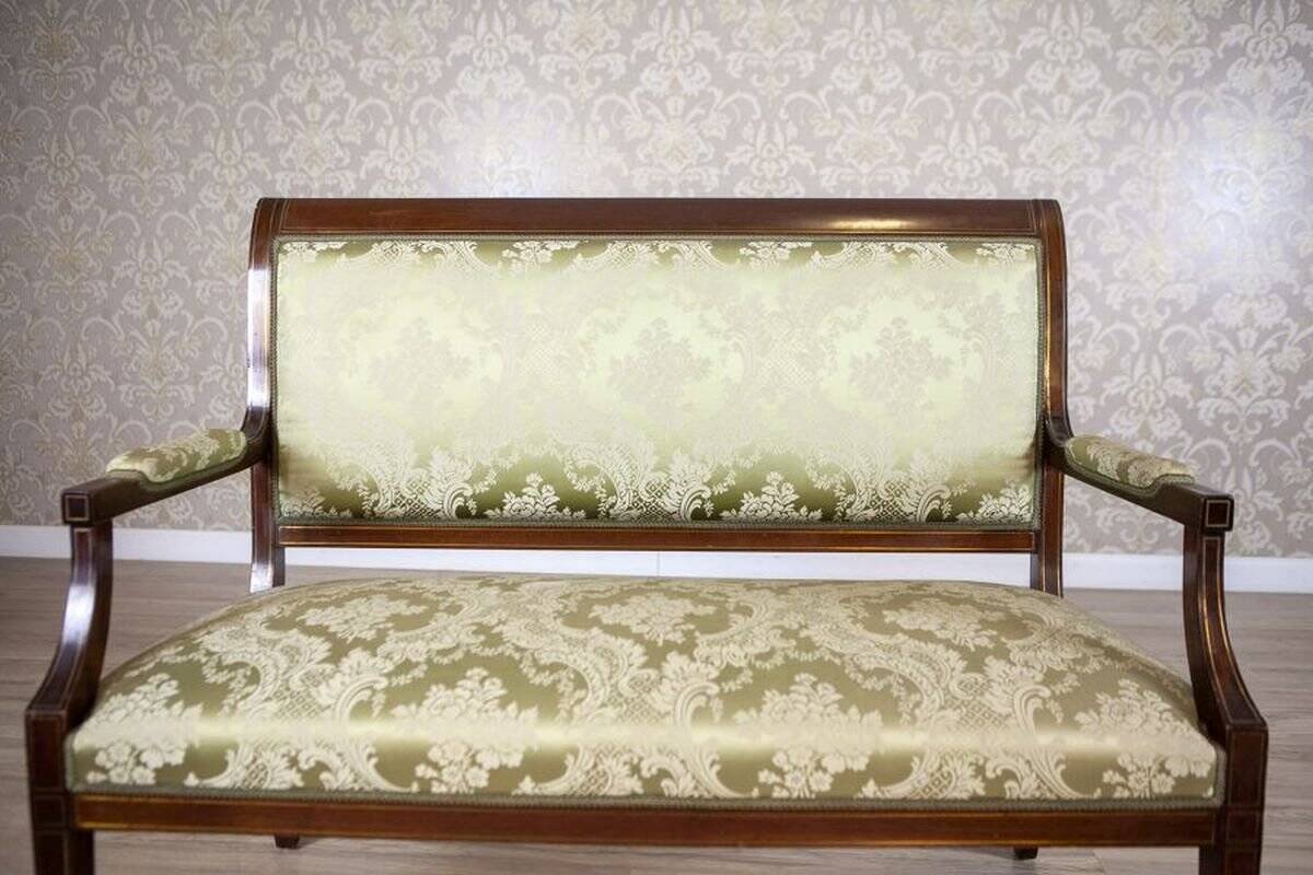 Late 19th Century English Walnut Furniture, Set of 5