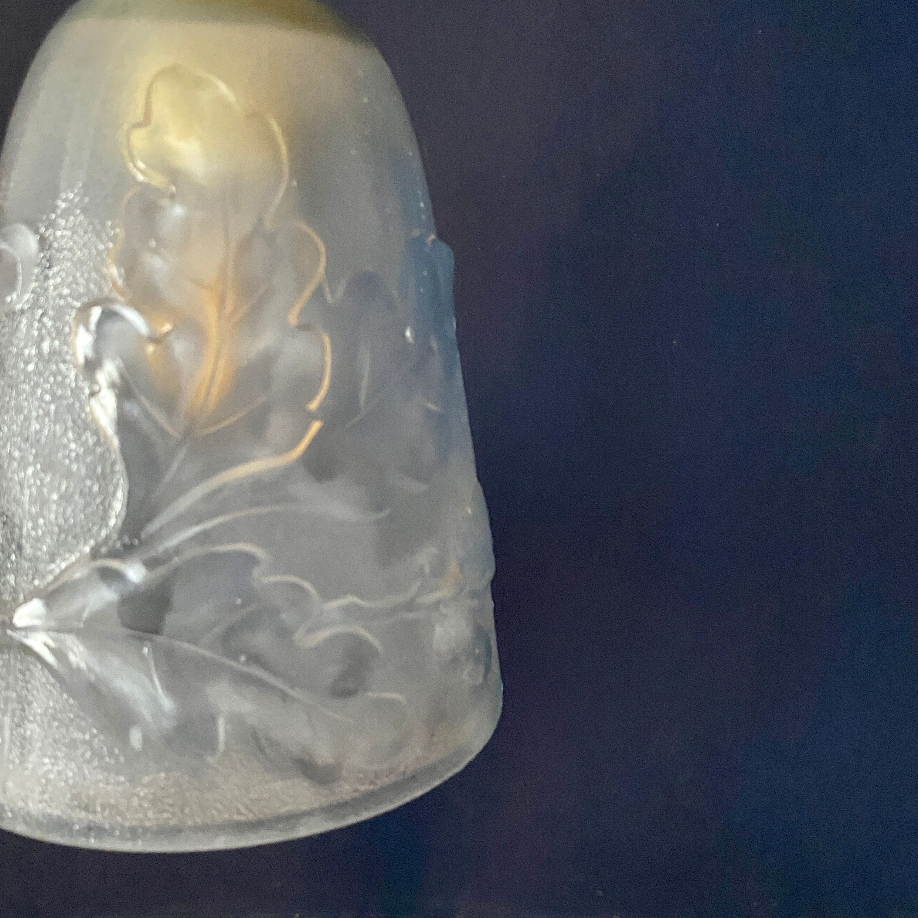 Vintage art deco tulip ride oak leaf pattern and acorns