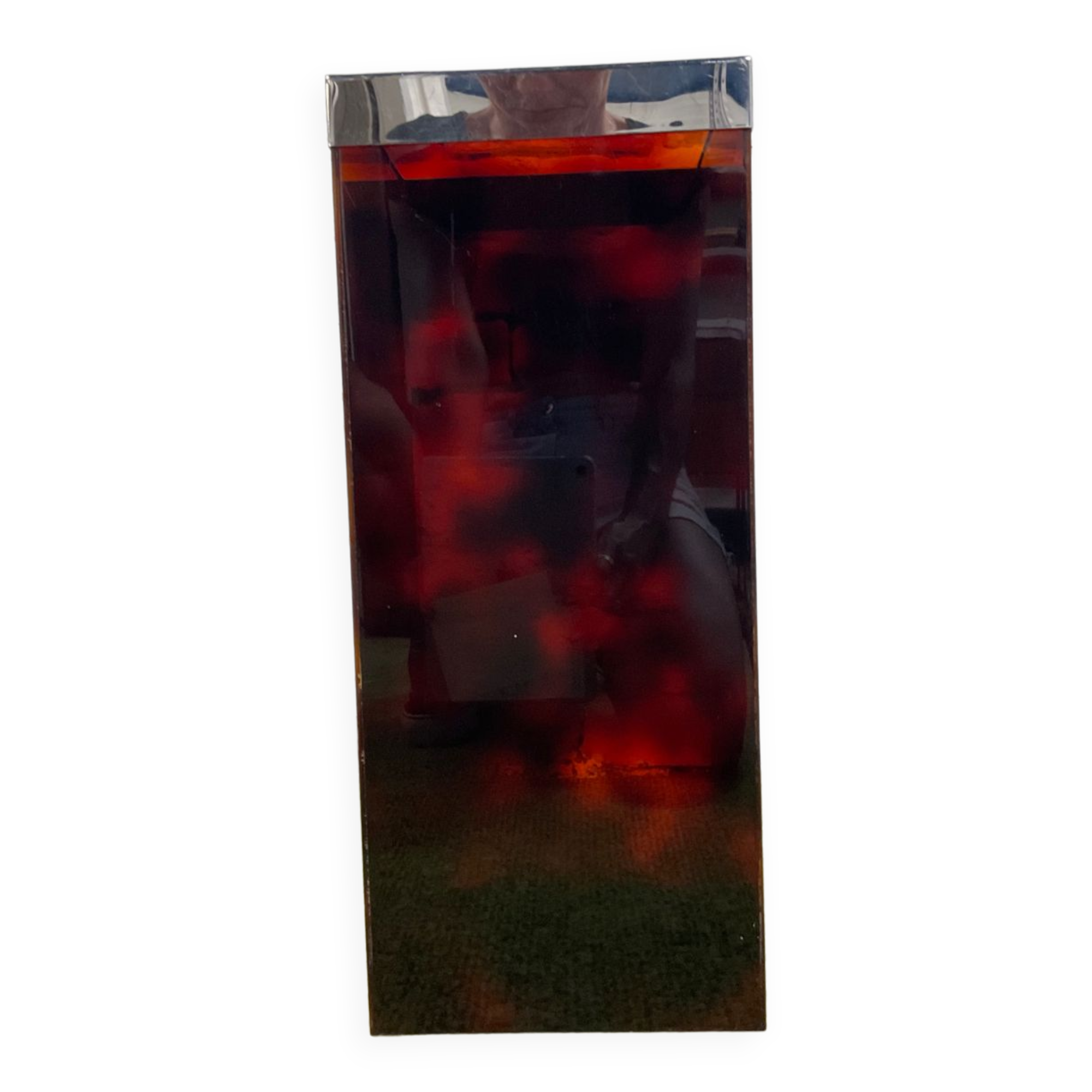 Vintage umbrella door in plexiglass and chrome