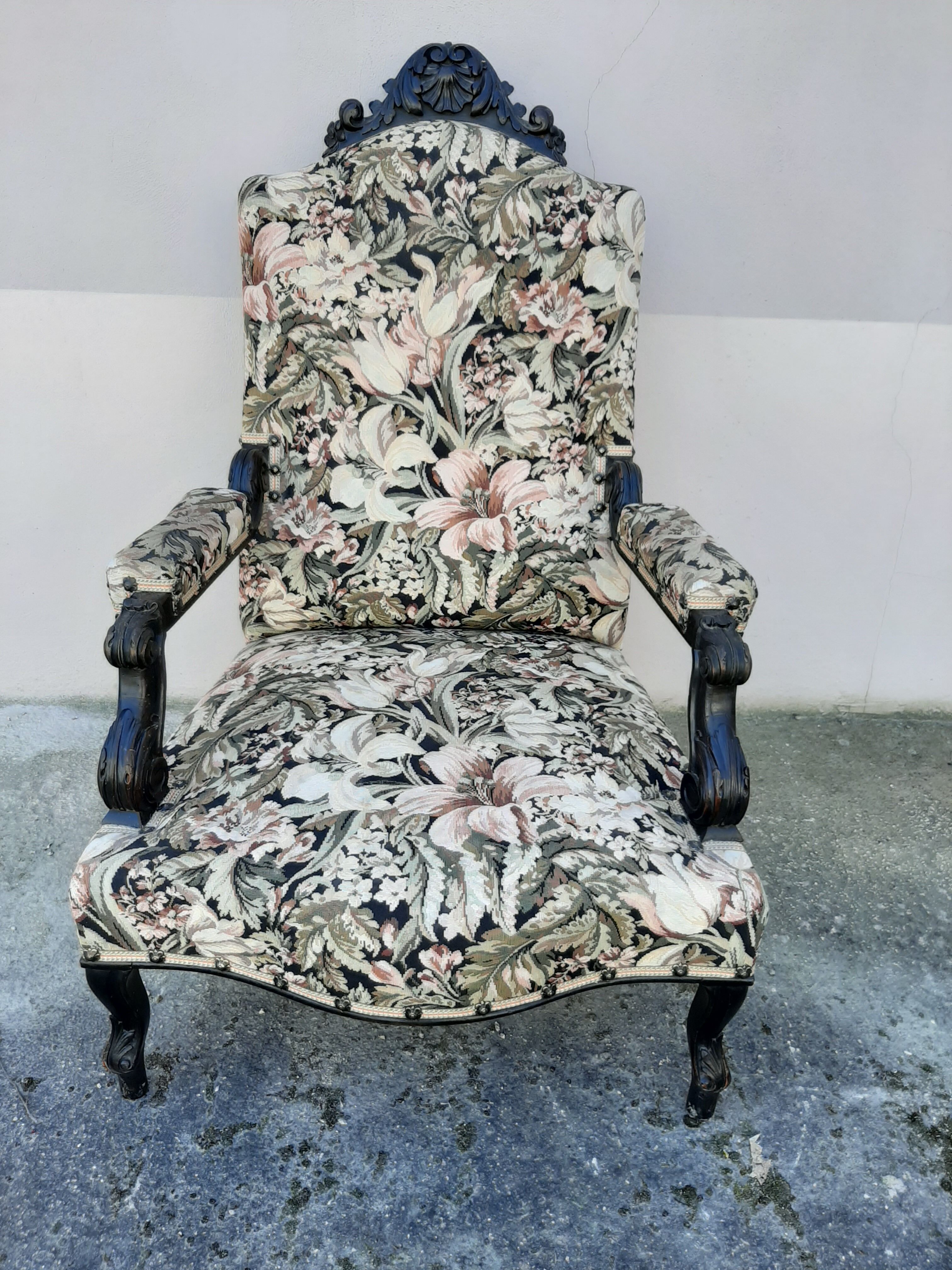 Antique Napoleon III armchair