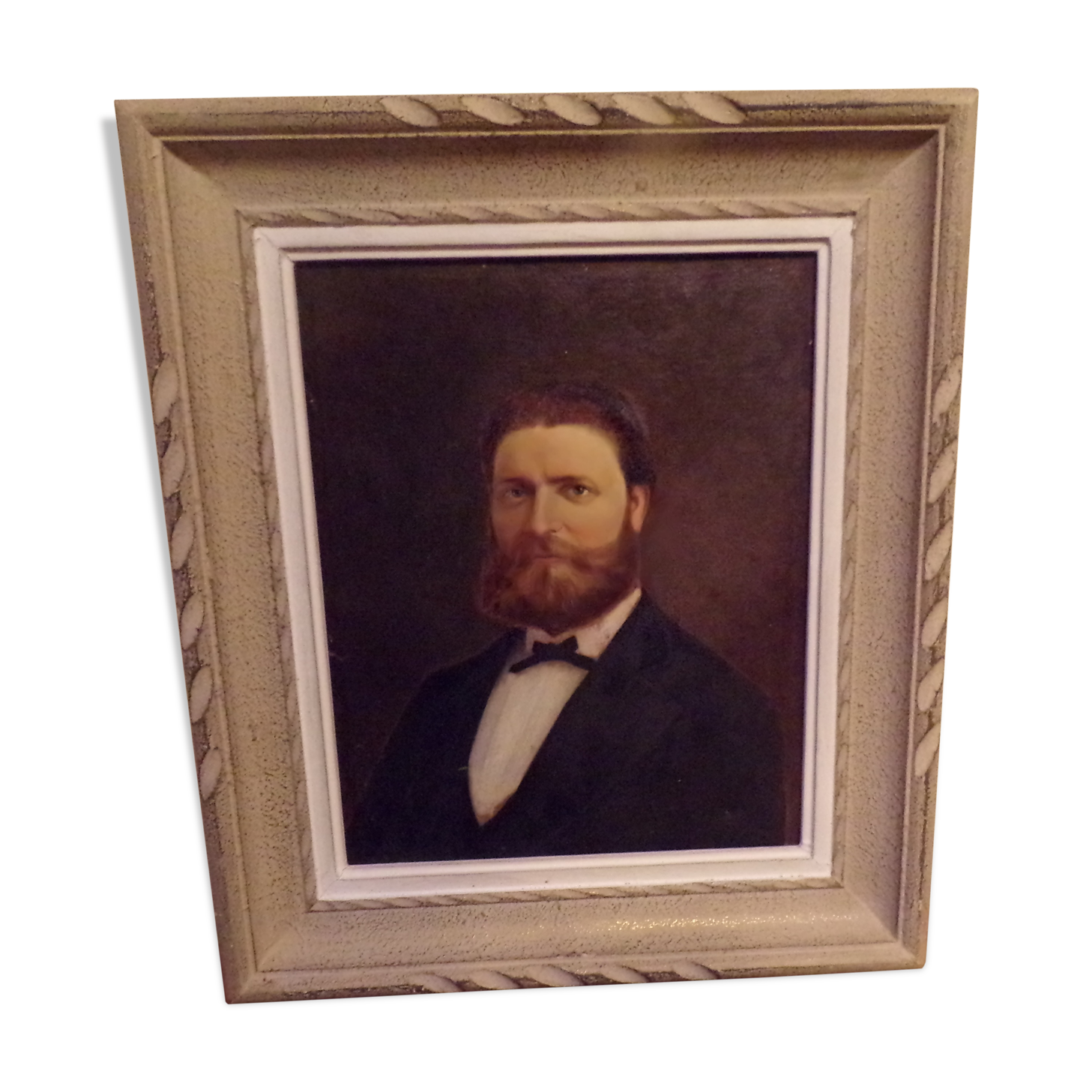 Oil on canvas portrait