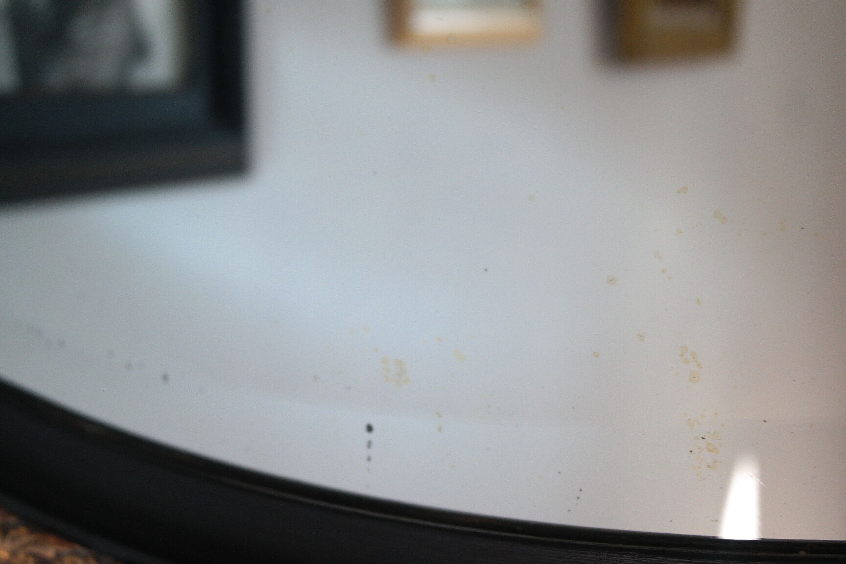 Black and gold art deco mirror