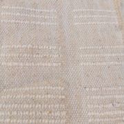 Handmade white Berber rug in natural wool, size 140 x 260 cm