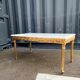 Table basse bois doré plateau marbre ancien table d'appoint