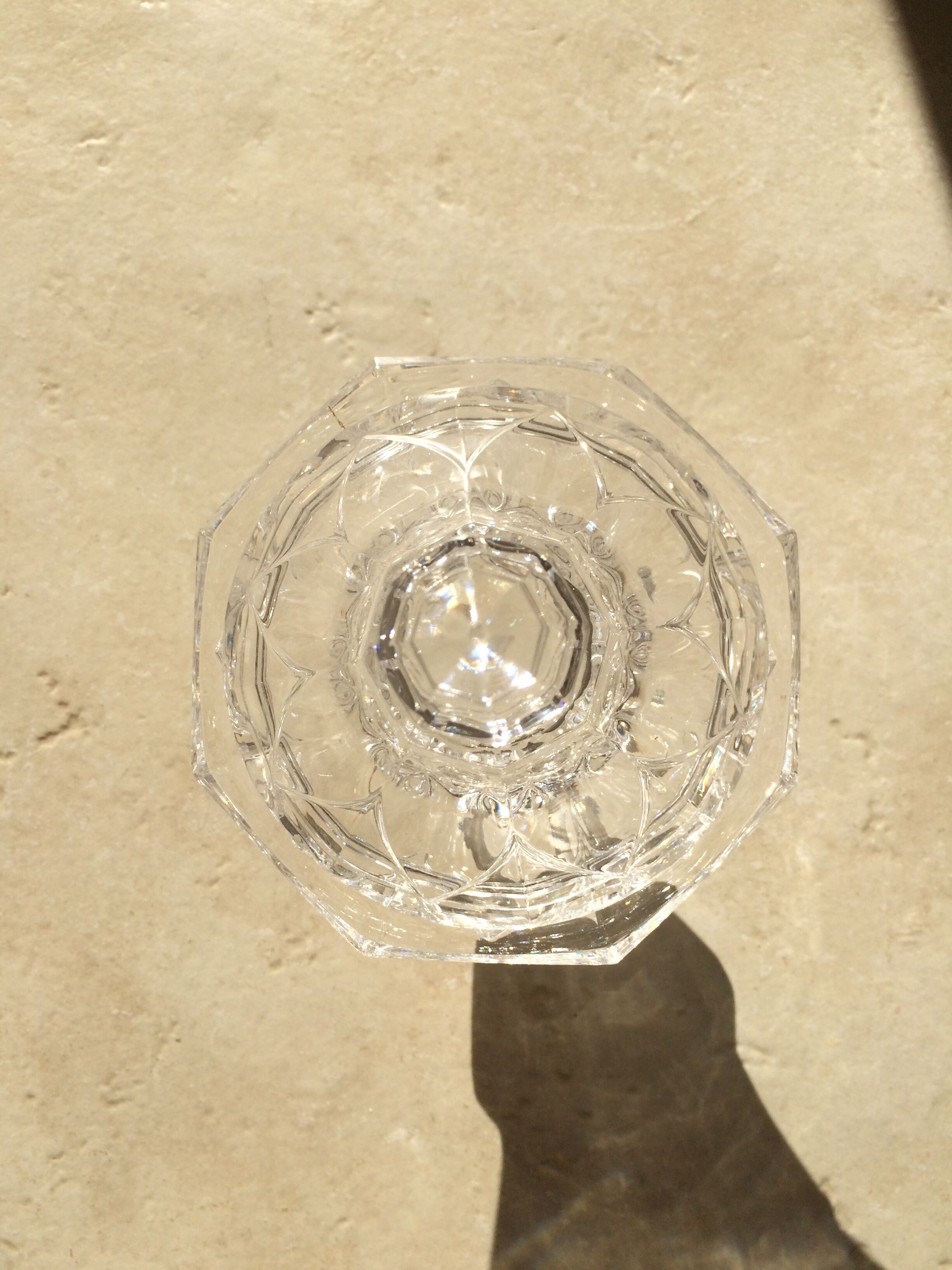 Sucrier en cristal des années 30