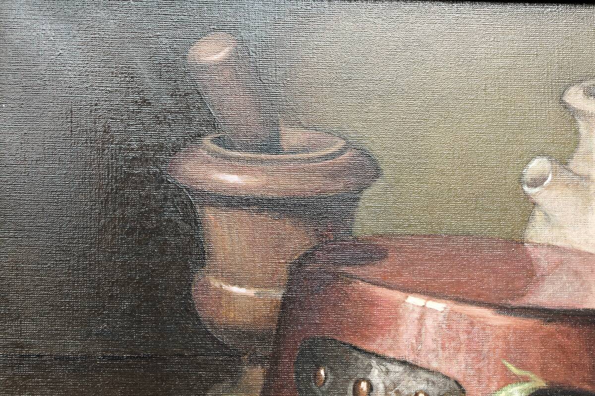 Still life with vegetables, oil on canvas signed Angeli Guerino.
