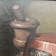 Still life with vegetables, oil on canvas signed Angeli Guerino.
