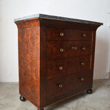 Charles X Cchest of drawers in Cedar Magnifier circa 1830