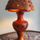 Olive wood lamp