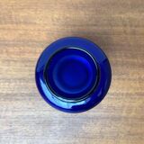 Glass vase from the GDR, mid-century from Veb Glaswerk Harz Derenburg, 1960s.