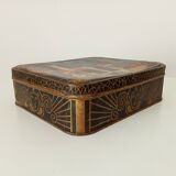 Old art deco biscuit box from the 1920s