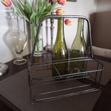 Metal bottle holder basket - 1950s