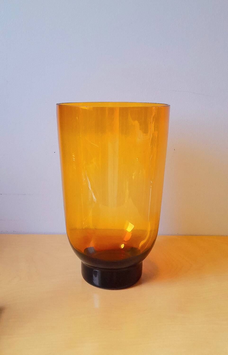 Large amber vase 1970