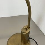 Large Modernist 60cm Table Lamp in Brass and Metal by Florian Schulz, Germany, 1970s