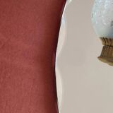 Bathroom mirror shelf and lamps
