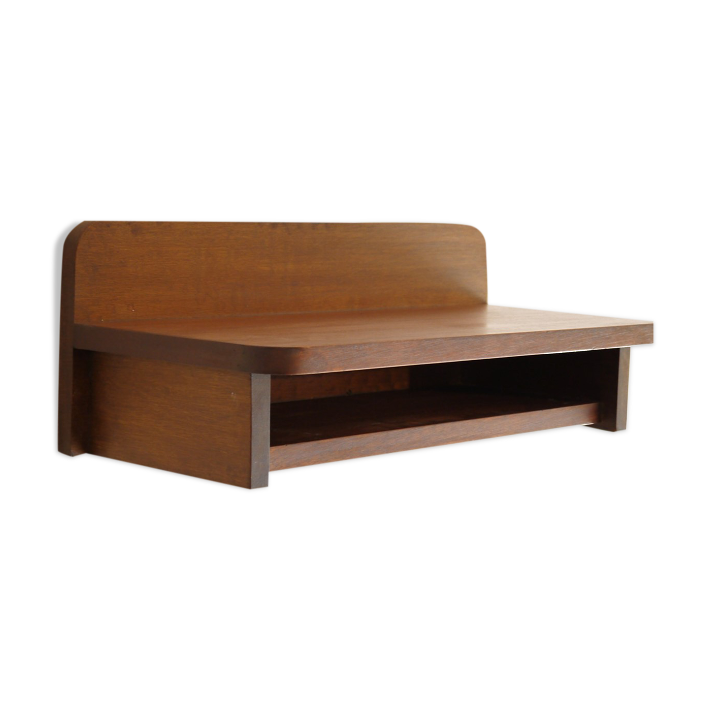 Vintage wooden wall bedside 1960