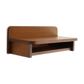 Chevet mural vintage en bois 1960