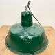 Green Industrial Factory Pendant Lamp, 1960s