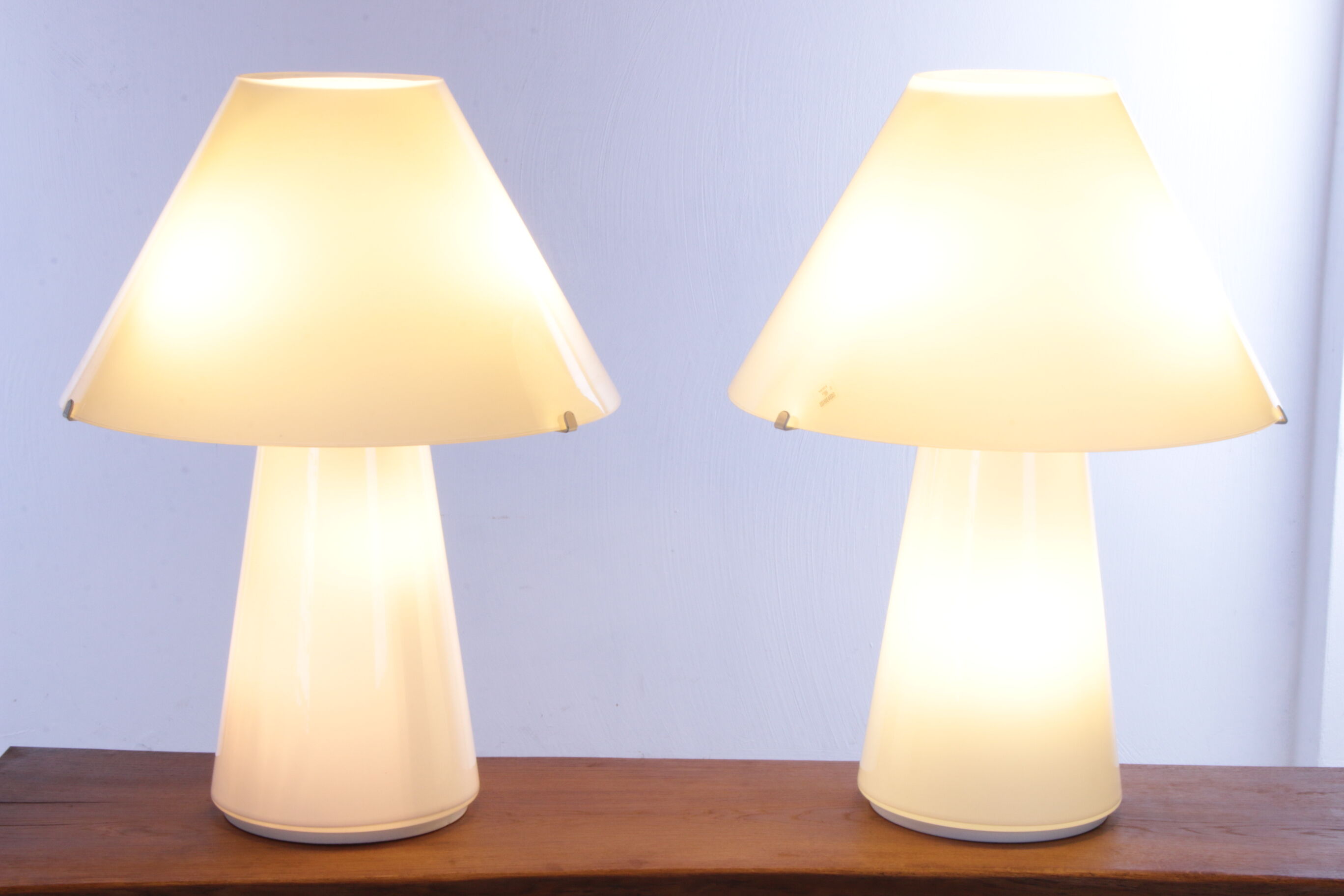 Set murano table lamps handmade, 1970s