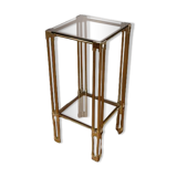 Brass side table, 1970s-1980s