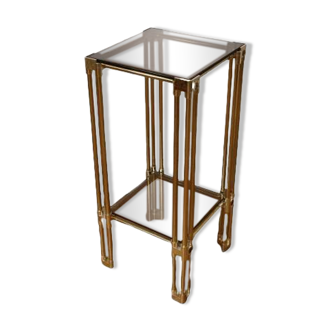 Brass side table, 1970s-1980s