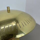 unique round  Brass Gino Sarfatti Style Ceiling Light Flushmount, Italy 1950s