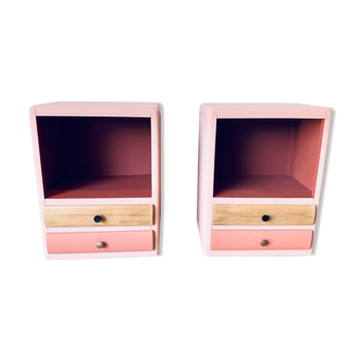 Pair of vintage terraco bedside tables