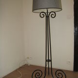 Lampadaire fer forgé époque art déco