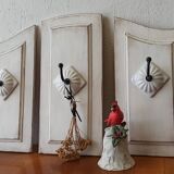 Shabby chic triptych hanger.